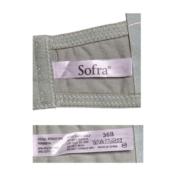 NWOT Sofra T-Shirt Bras, 36B - Picture 6 of 7